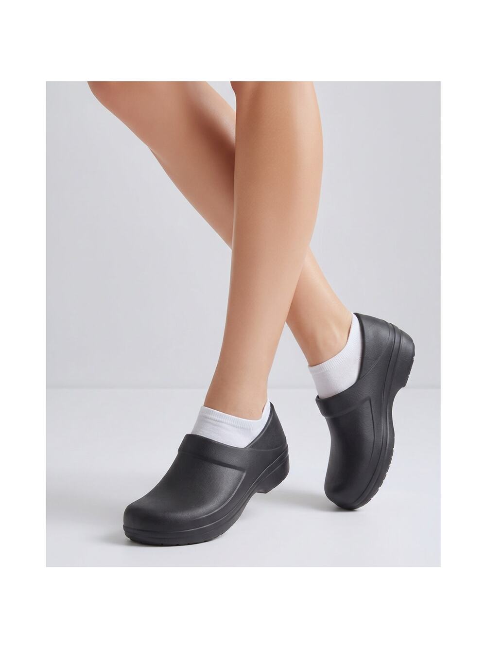 Crocs Clogs Dual Comfort Woman's Slip On Classic Matte Black Size W9